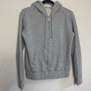 Brandy Melville John Galt Full Zip Gray Hoodie